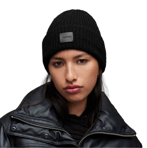 All Saints Accessories - NWT ALLSAINTS Travelling Rib Wool Beanie
